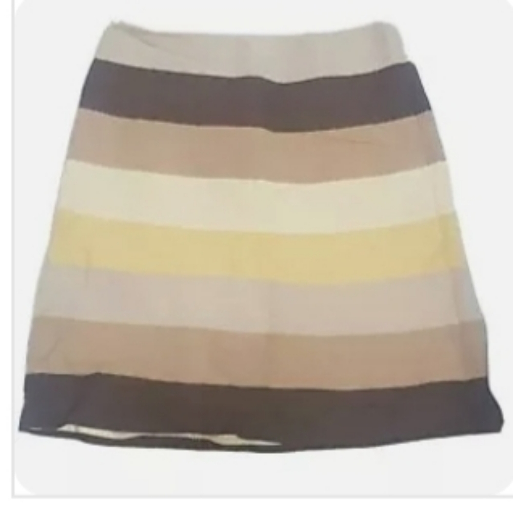 Ann Taylor Soft Woman Striped Skirt Size 6